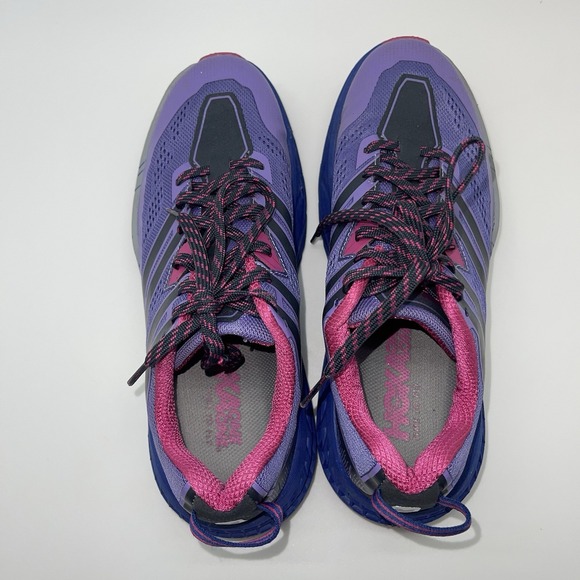 Hoka One One Sneakers Womens 8 Speedgoat 3 1099734 Purple Running Athletic Shoes - Picture 5 of 10